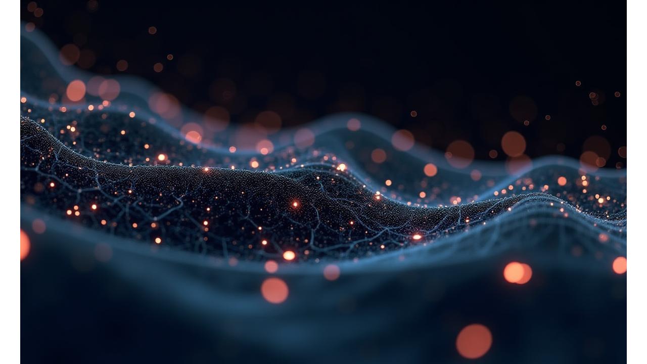 Representação visual de algoritmos de machine learning processando dados oceanográficos, com gráficos e linhas de código sobrepostas a uma imagem de ondas do mar. Foco em inovação e precisão.