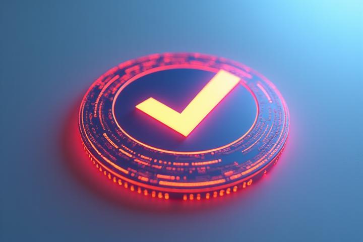 Um selo digital ou ícone de conformidade GDPR com um 